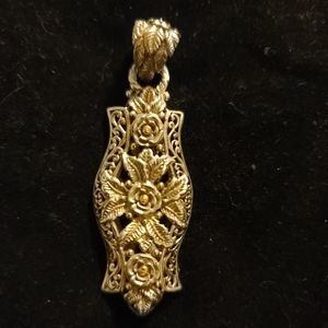 SARDA Sterling Silver and 18k Pendant Charm